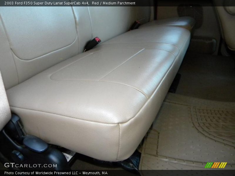 Red / Medium Parchment 2003 Ford F350 Super Duty Lariat SuperCab 4x4