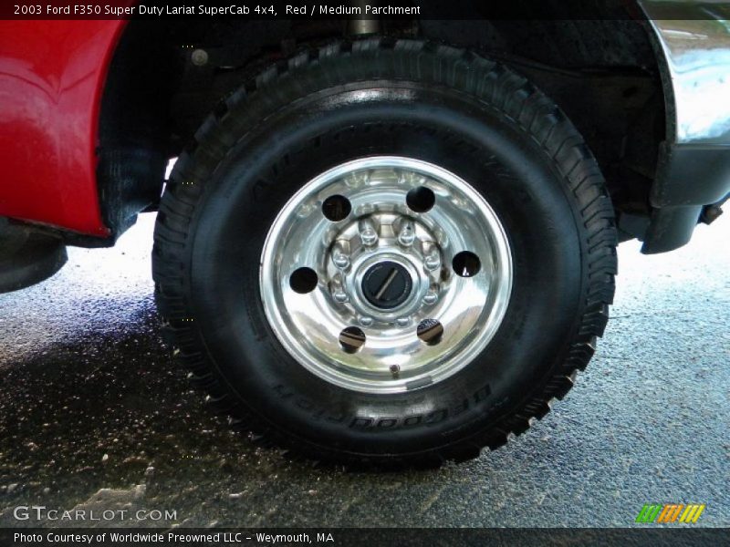 Red / Medium Parchment 2003 Ford F350 Super Duty Lariat SuperCab 4x4