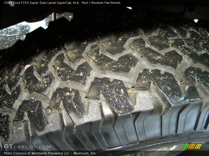 Red / Medium Parchment 2003 Ford F350 Super Duty Lariat SuperCab 4x4