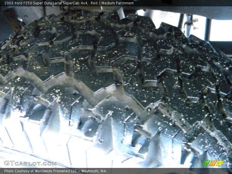 Red / Medium Parchment 2003 Ford F350 Super Duty Lariat SuperCab 4x4