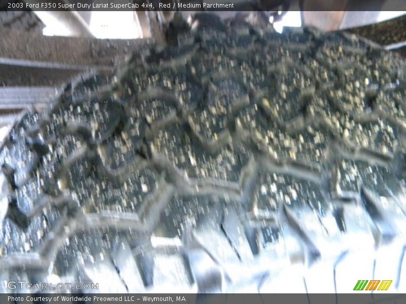 Red / Medium Parchment 2003 Ford F350 Super Duty Lariat SuperCab 4x4