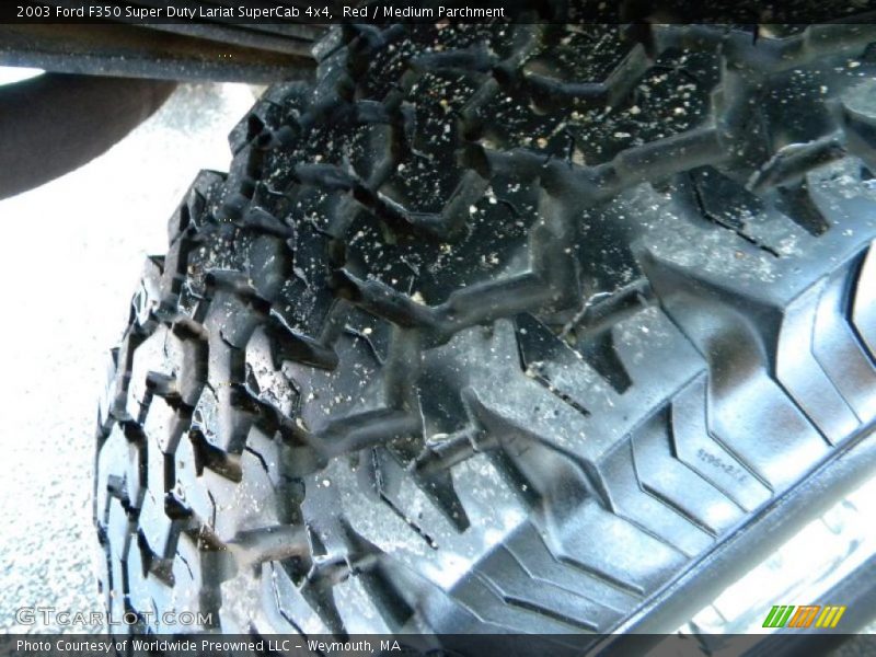 Red / Medium Parchment 2003 Ford F350 Super Duty Lariat SuperCab 4x4