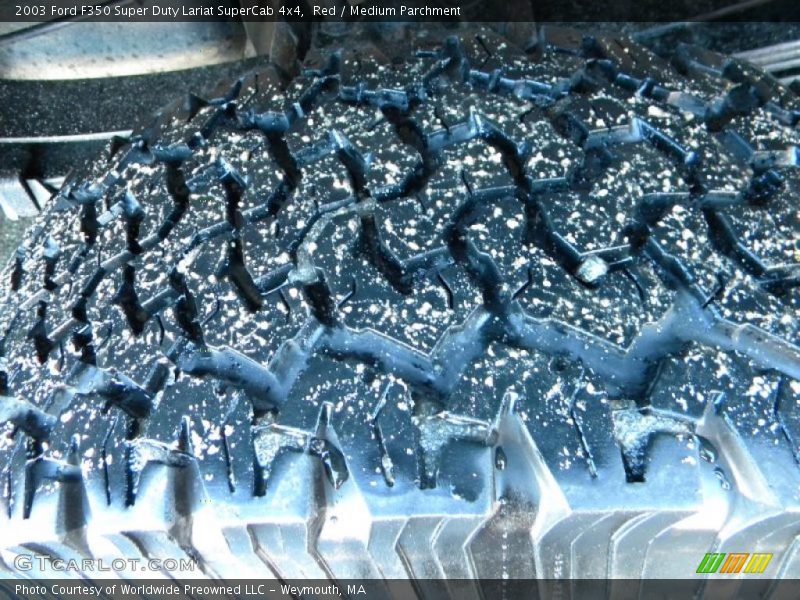 Red / Medium Parchment 2003 Ford F350 Super Duty Lariat SuperCab 4x4