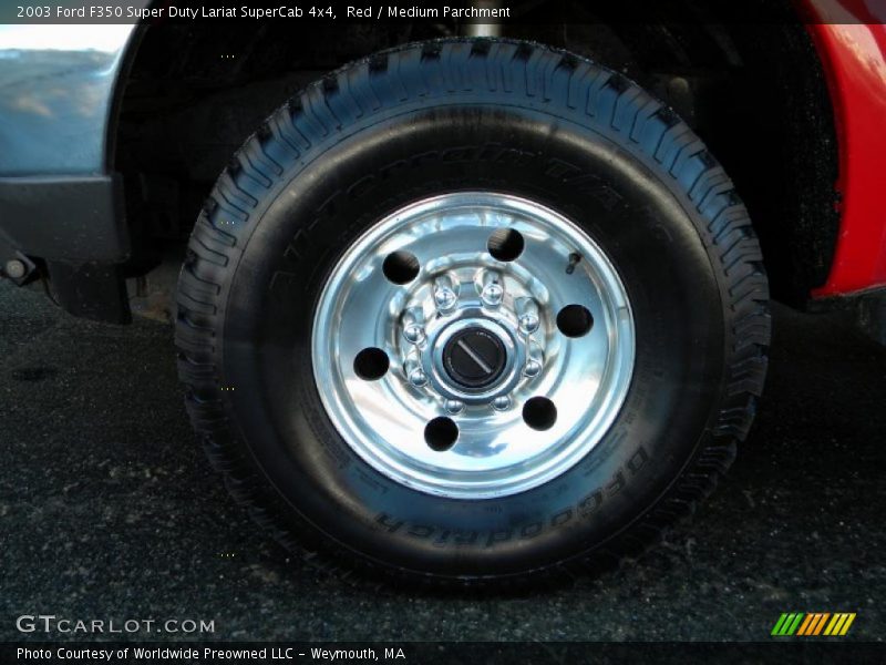 Red / Medium Parchment 2003 Ford F350 Super Duty Lariat SuperCab 4x4