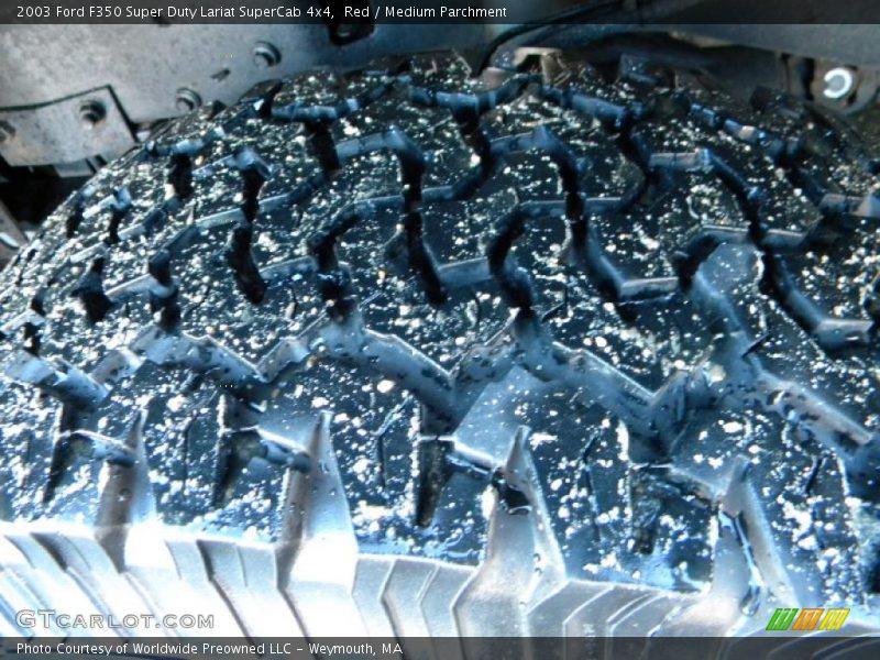 Red / Medium Parchment 2003 Ford F350 Super Duty Lariat SuperCab 4x4