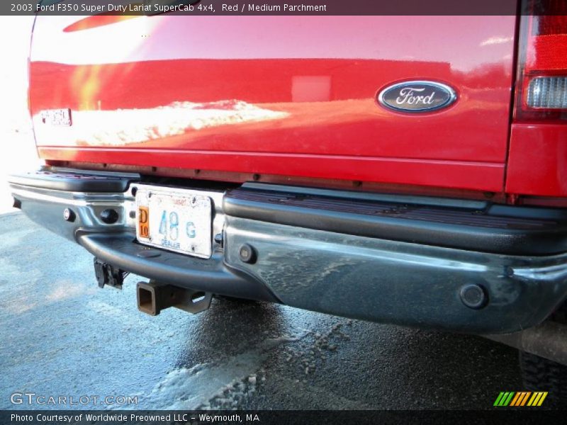 Red / Medium Parchment 2003 Ford F350 Super Duty Lariat SuperCab 4x4
