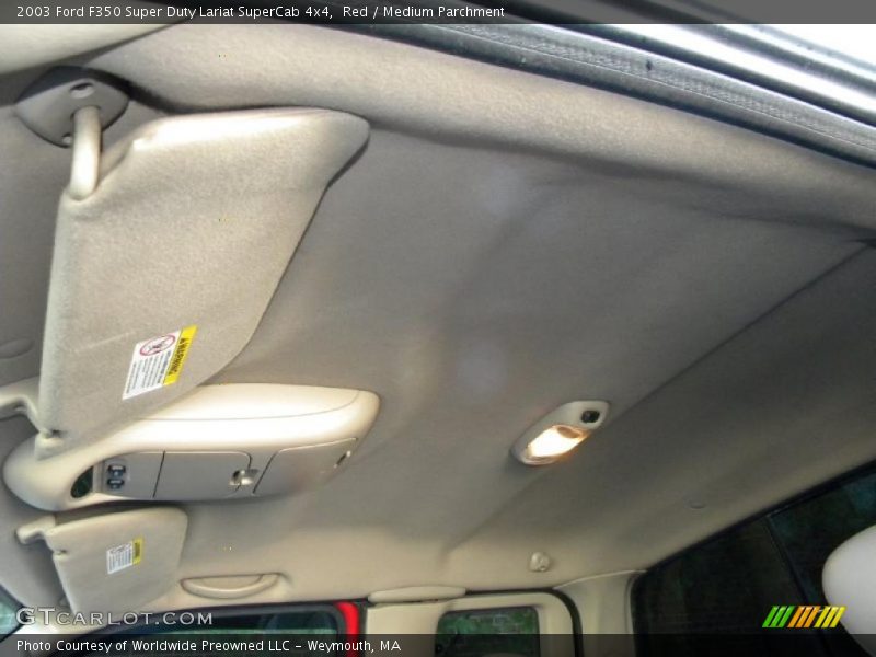 Red / Medium Parchment 2003 Ford F350 Super Duty Lariat SuperCab 4x4