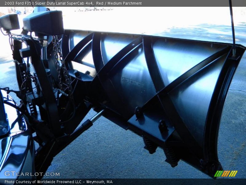 Red / Medium Parchment 2003 Ford F350 Super Duty Lariat SuperCab 4x4