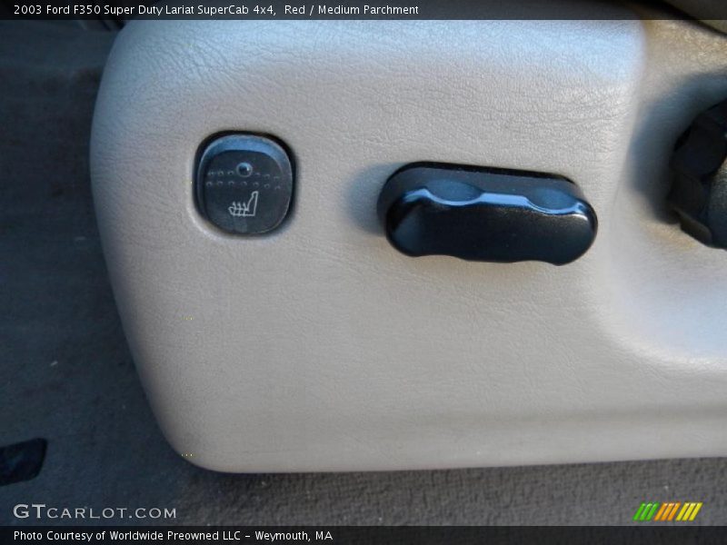 Red / Medium Parchment 2003 Ford F350 Super Duty Lariat SuperCab 4x4