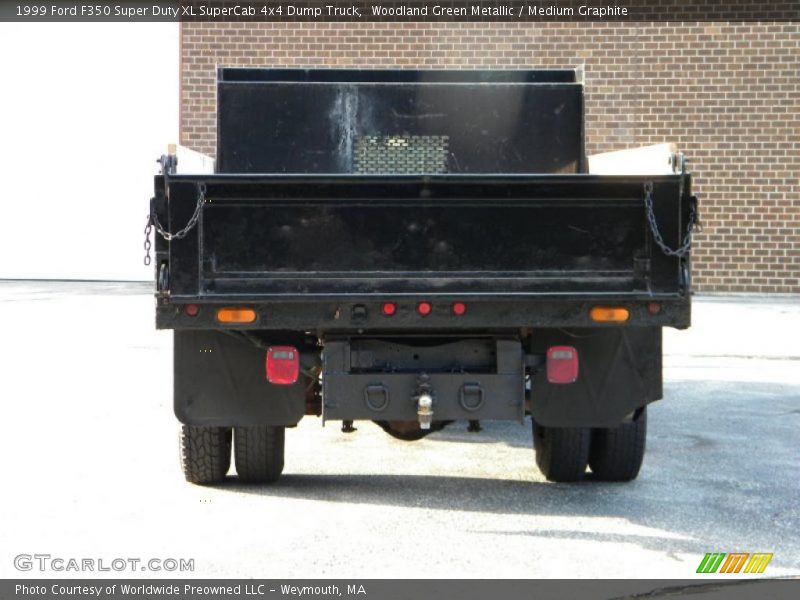 Woodland Green Metallic / Medium Graphite 1999 Ford F350 Super Duty XL SuperCab 4x4 Dump Truck