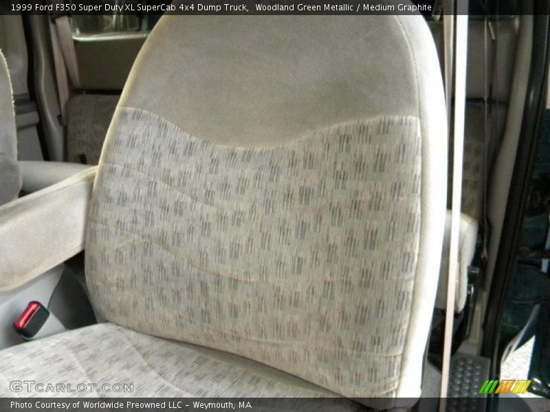 Woodland Green Metallic / Medium Graphite 1999 Ford F350 Super Duty XL SuperCab 4x4 Dump Truck