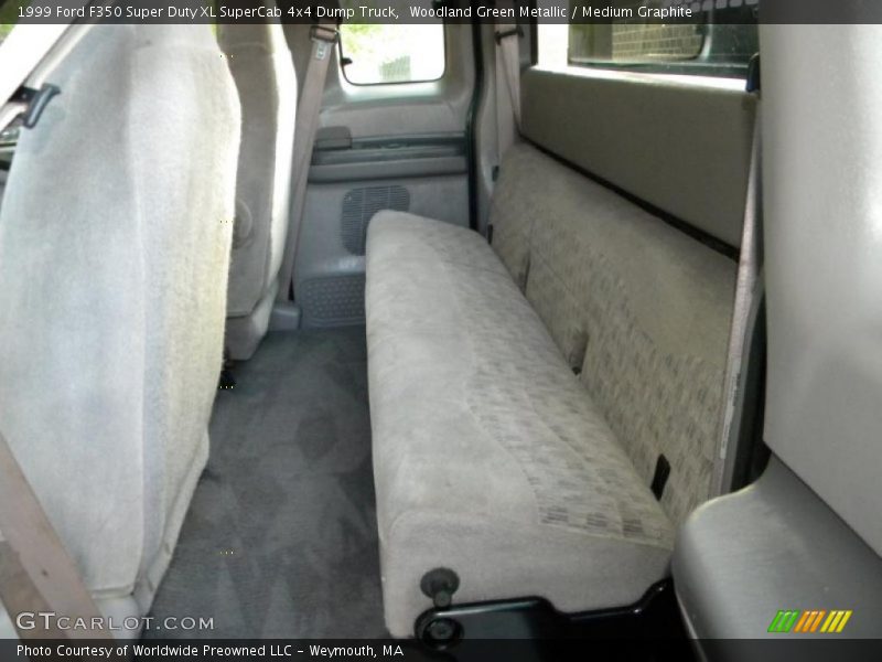 Woodland Green Metallic / Medium Graphite 1999 Ford F350 Super Duty XL SuperCab 4x4 Dump Truck