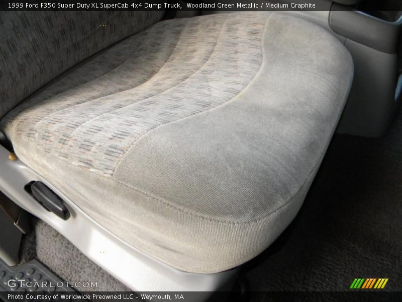 Woodland Green Metallic / Medium Graphite 1999 Ford F350 Super Duty XL SuperCab 4x4 Dump Truck