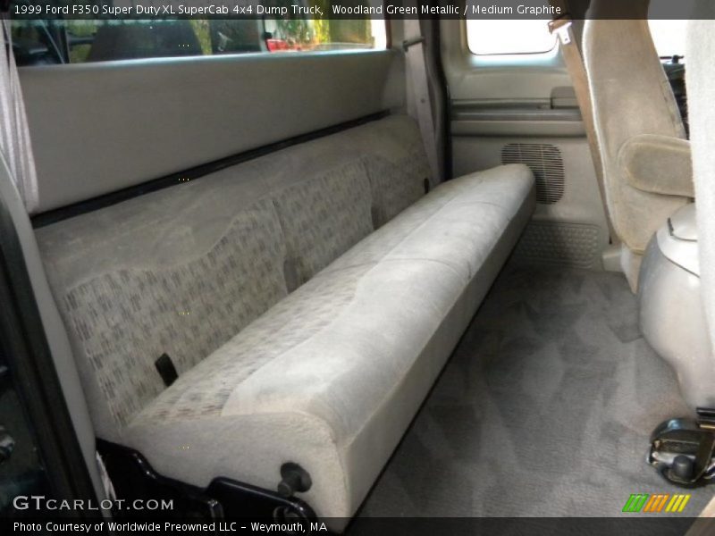 Woodland Green Metallic / Medium Graphite 1999 Ford F350 Super Duty XL SuperCab 4x4 Dump Truck