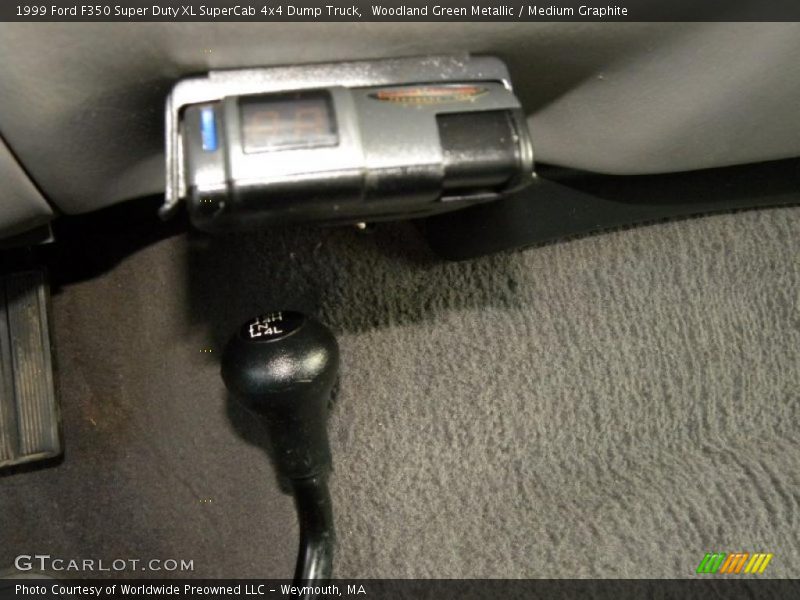 Woodland Green Metallic / Medium Graphite 1999 Ford F350 Super Duty XL SuperCab 4x4 Dump Truck