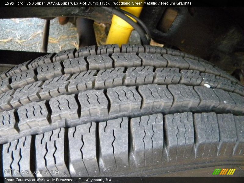 Woodland Green Metallic / Medium Graphite 1999 Ford F350 Super Duty XL SuperCab 4x4 Dump Truck