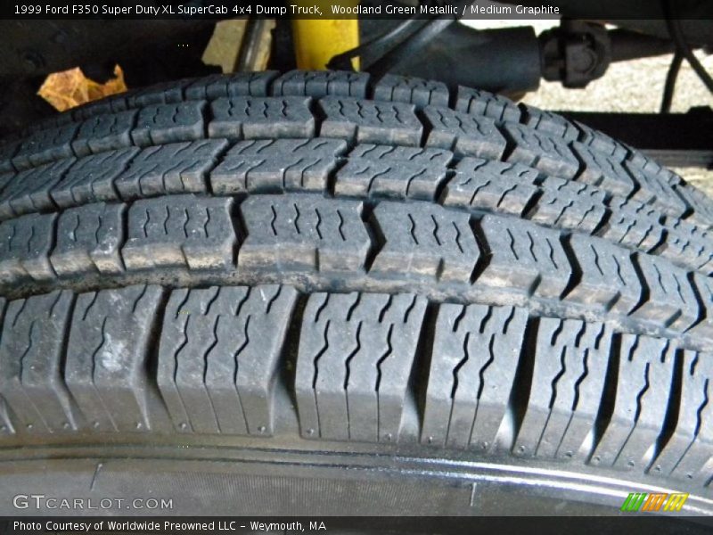 Woodland Green Metallic / Medium Graphite 1999 Ford F350 Super Duty XL SuperCab 4x4 Dump Truck