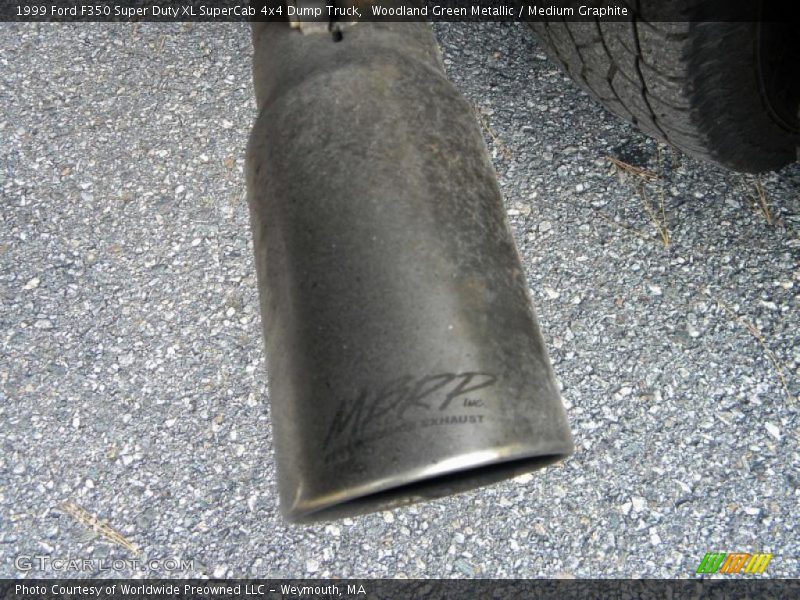 Woodland Green Metallic / Medium Graphite 1999 Ford F350 Super Duty XL SuperCab 4x4 Dump Truck