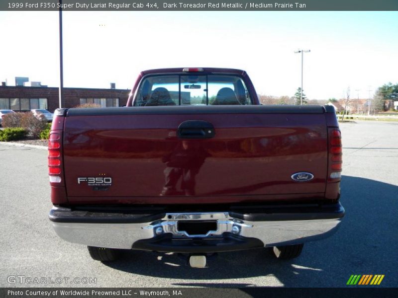 Dark Toreador Red Metallic / Medium Prairie Tan 1999 Ford F350 Super Duty Lariat Regular Cab 4x4