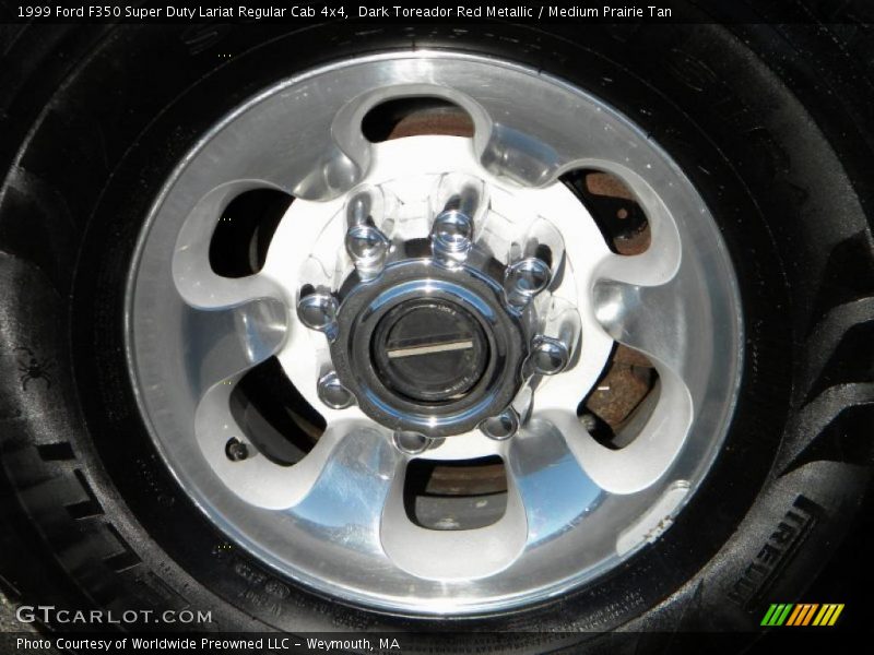 Dark Toreador Red Metallic / Medium Prairie Tan 1999 Ford F350 Super Duty Lariat Regular Cab 4x4