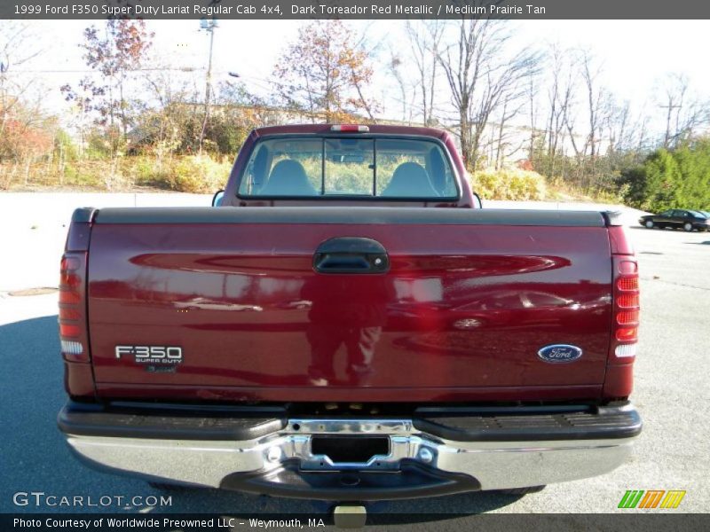 Dark Toreador Red Metallic / Medium Prairie Tan 1999 Ford F350 Super Duty Lariat Regular Cab 4x4