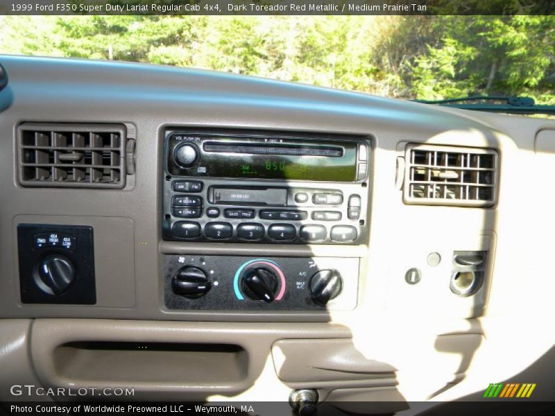 Dark Toreador Red Metallic / Medium Prairie Tan 1999 Ford F350 Super Duty Lariat Regular Cab 4x4