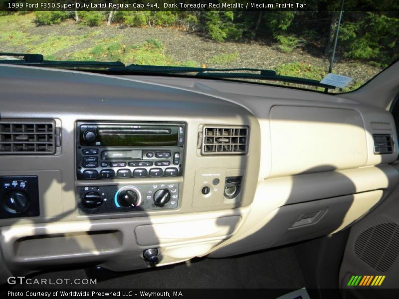 Dark Toreador Red Metallic / Medium Prairie Tan 1999 Ford F350 Super Duty Lariat Regular Cab 4x4