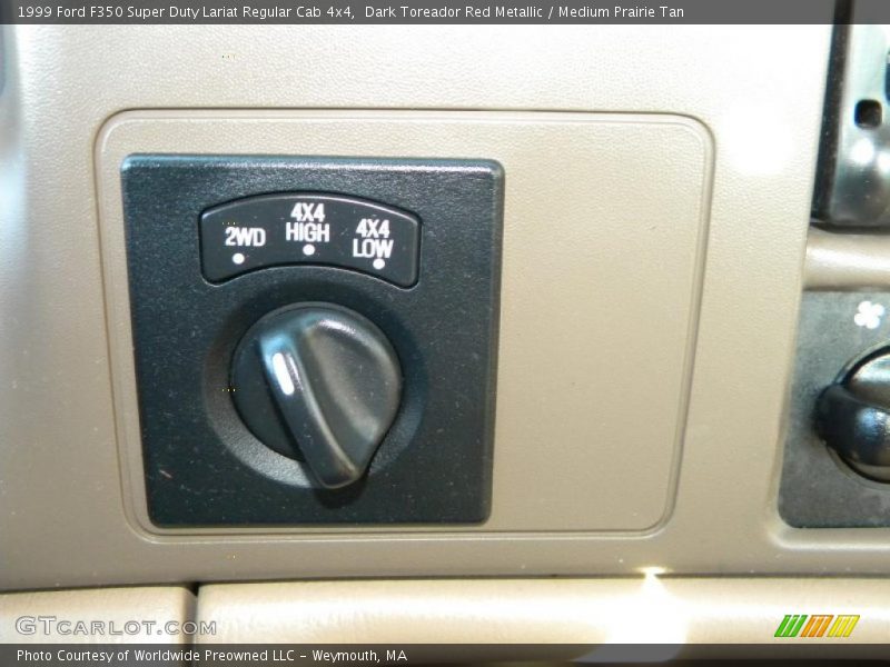 Dark Toreador Red Metallic / Medium Prairie Tan 1999 Ford F350 Super Duty Lariat Regular Cab 4x4