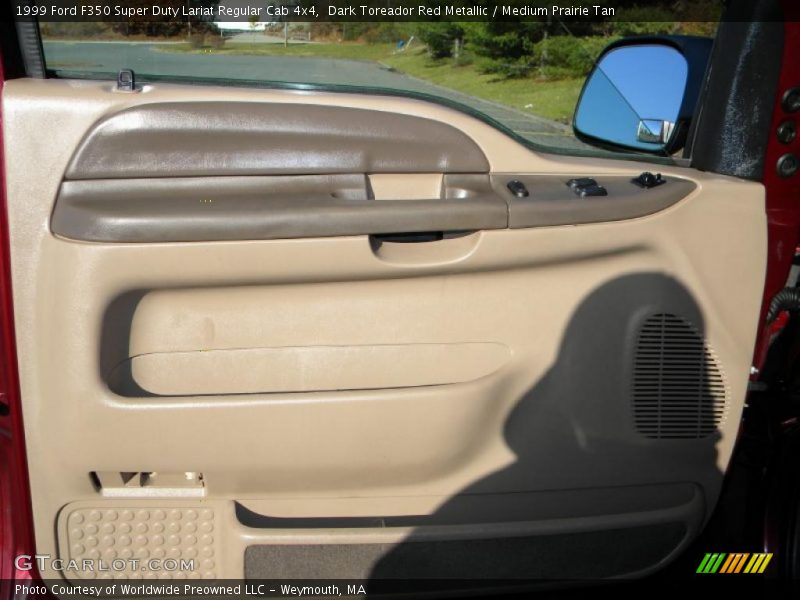 Dark Toreador Red Metallic / Medium Prairie Tan 1999 Ford F350 Super Duty Lariat Regular Cab 4x4