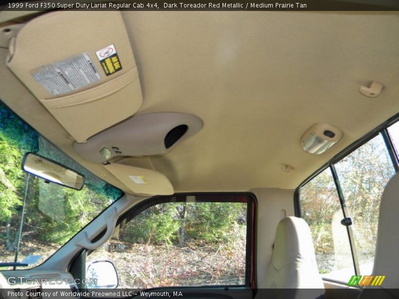 Dark Toreador Red Metallic / Medium Prairie Tan 1999 Ford F350 Super Duty Lariat Regular Cab 4x4