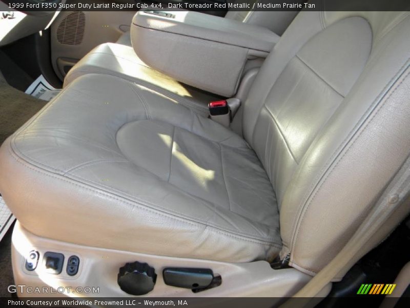 Dark Toreador Red Metallic / Medium Prairie Tan 1999 Ford F350 Super Duty Lariat Regular Cab 4x4