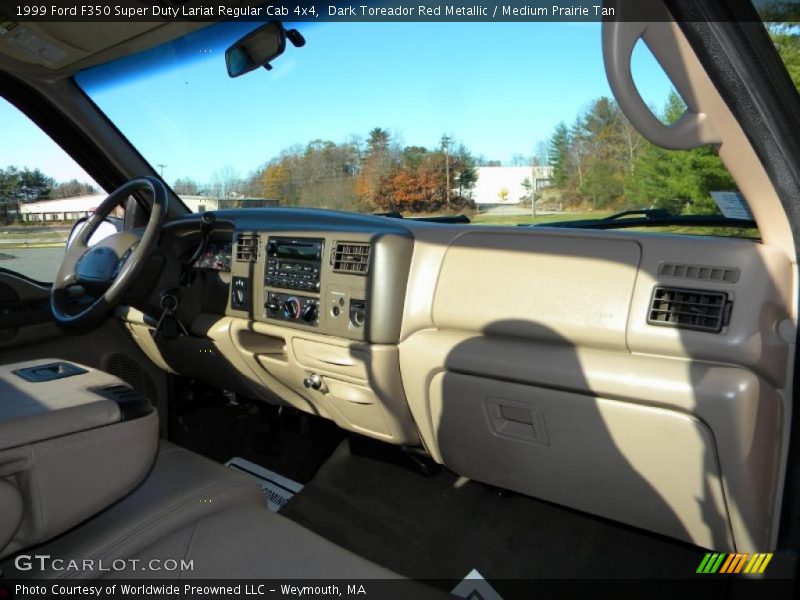 Dark Toreador Red Metallic / Medium Prairie Tan 1999 Ford F350 Super Duty Lariat Regular Cab 4x4