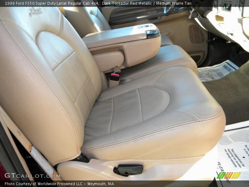 Dark Toreador Red Metallic / Medium Prairie Tan 1999 Ford F350 Super Duty Lariat Regular Cab 4x4