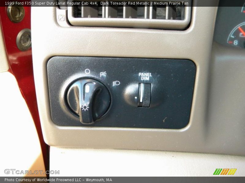 Dark Toreador Red Metallic / Medium Prairie Tan 1999 Ford F350 Super Duty Lariat Regular Cab 4x4