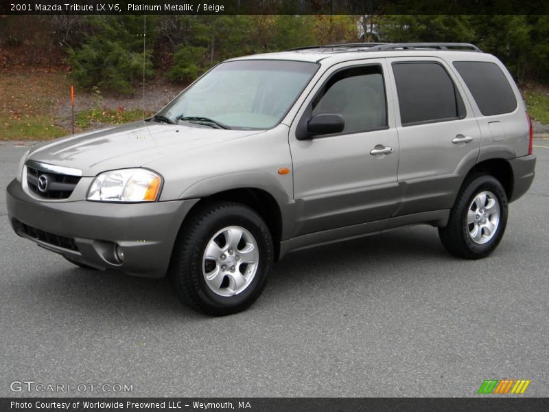 Platinum Metallic / Beige 2001 Mazda Tribute LX V6