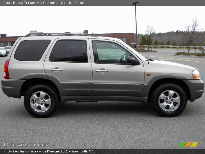 Platinum Metallic / Beige 2001 Mazda Tribute LX V6