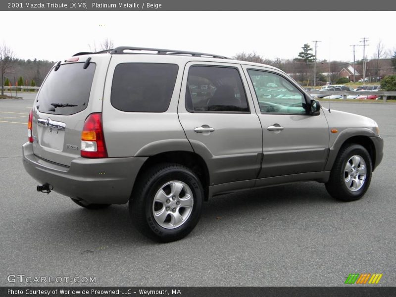 Platinum Metallic / Beige 2001 Mazda Tribute LX V6