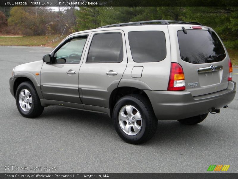Platinum Metallic / Beige 2001 Mazda Tribute LX V6