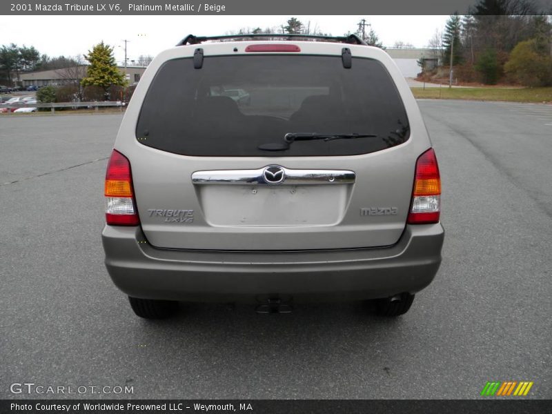 Platinum Metallic / Beige 2001 Mazda Tribute LX V6