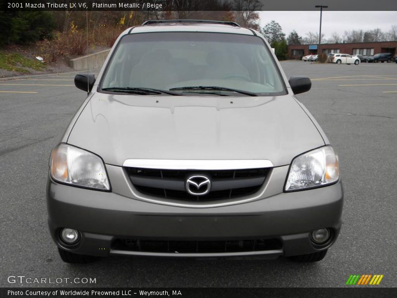 Platinum Metallic / Beige 2001 Mazda Tribute LX V6