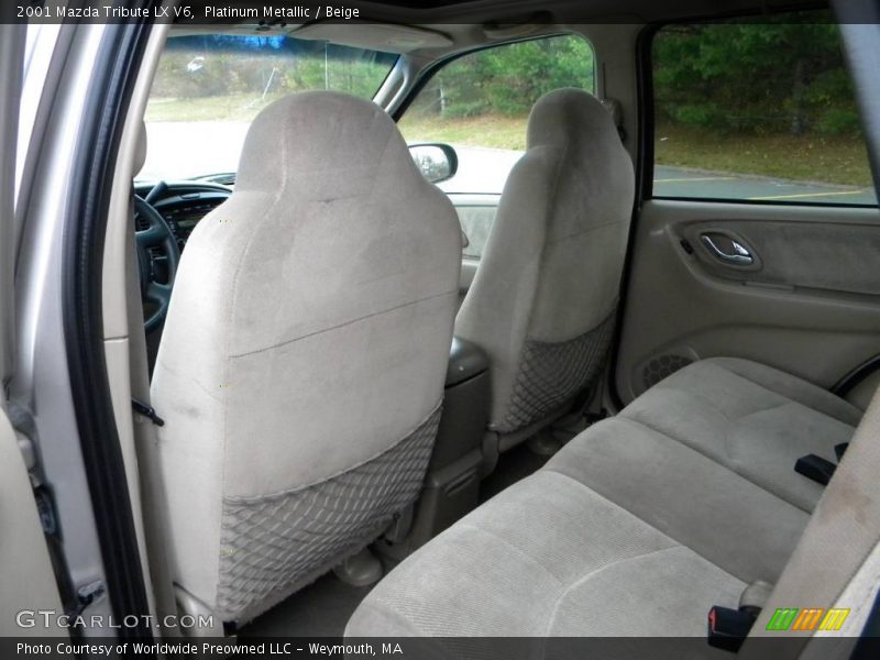 Platinum Metallic / Beige 2001 Mazda Tribute LX V6