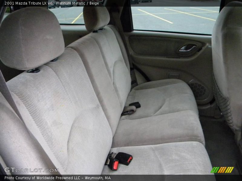 Platinum Metallic / Beige 2001 Mazda Tribute LX V6