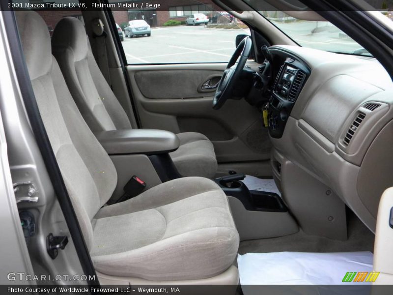 Platinum Metallic / Beige 2001 Mazda Tribute LX V6