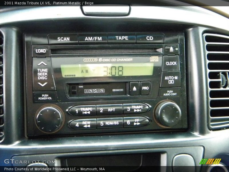 Platinum Metallic / Beige 2001 Mazda Tribute LX V6