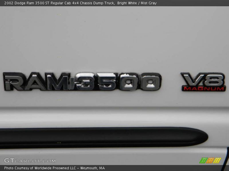  2002 Ram 3500 ST Regular Cab 4x4 Chassis Dump Truck Logo