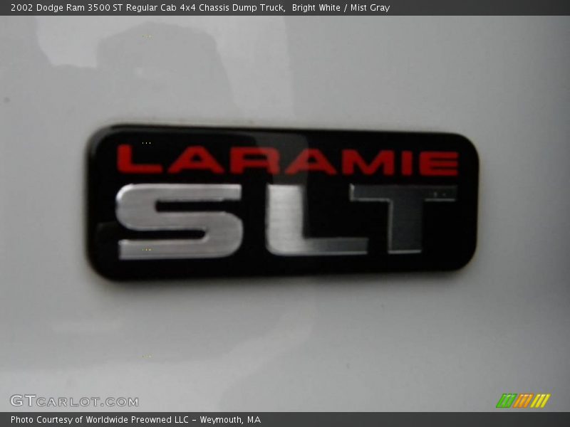  2002 Ram 3500 ST Regular Cab 4x4 Chassis Dump Truck Logo