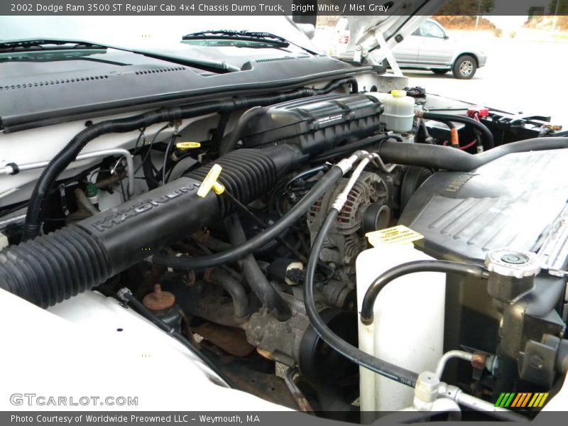  2002 Ram 3500 ST Regular Cab 4x4 Chassis Dump Truck Engine - 5.9 Liter OHV 16-Valve V8