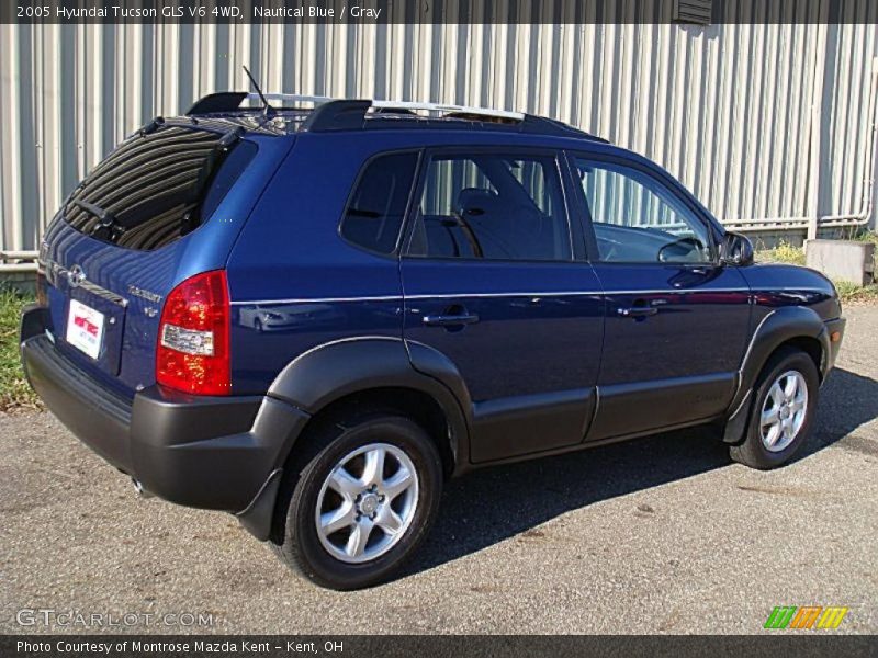 Nautical Blue / Gray 2005 Hyundai Tucson GLS V6 4WD