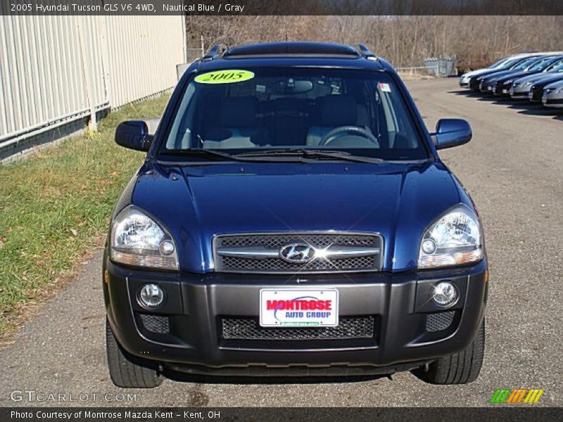 Nautical Blue / Gray 2005 Hyundai Tucson GLS V6 4WD