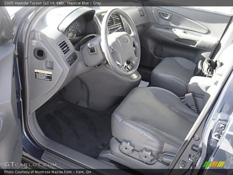 Nautical Blue / Gray 2005 Hyundai Tucson GLS V6 4WD